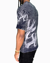 Load image into Gallery viewer, Chasin Worldwide Skull T-Shirt (MINERAL WASH NAVY)