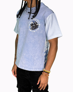 Chasin Worldwide Astro Skull T-Shirt (ACID WASH LT BLUE)