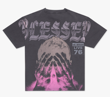 Load image into Gallery viewer, Valabasas "BLESSED" VINTAGE GREY TEE