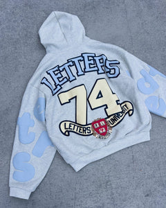Red Letters RL Uni Scattered Zip Up - Heather