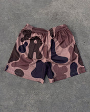 Load image into Gallery viewer, Red Letters Camo Mesh Shorts - Mud