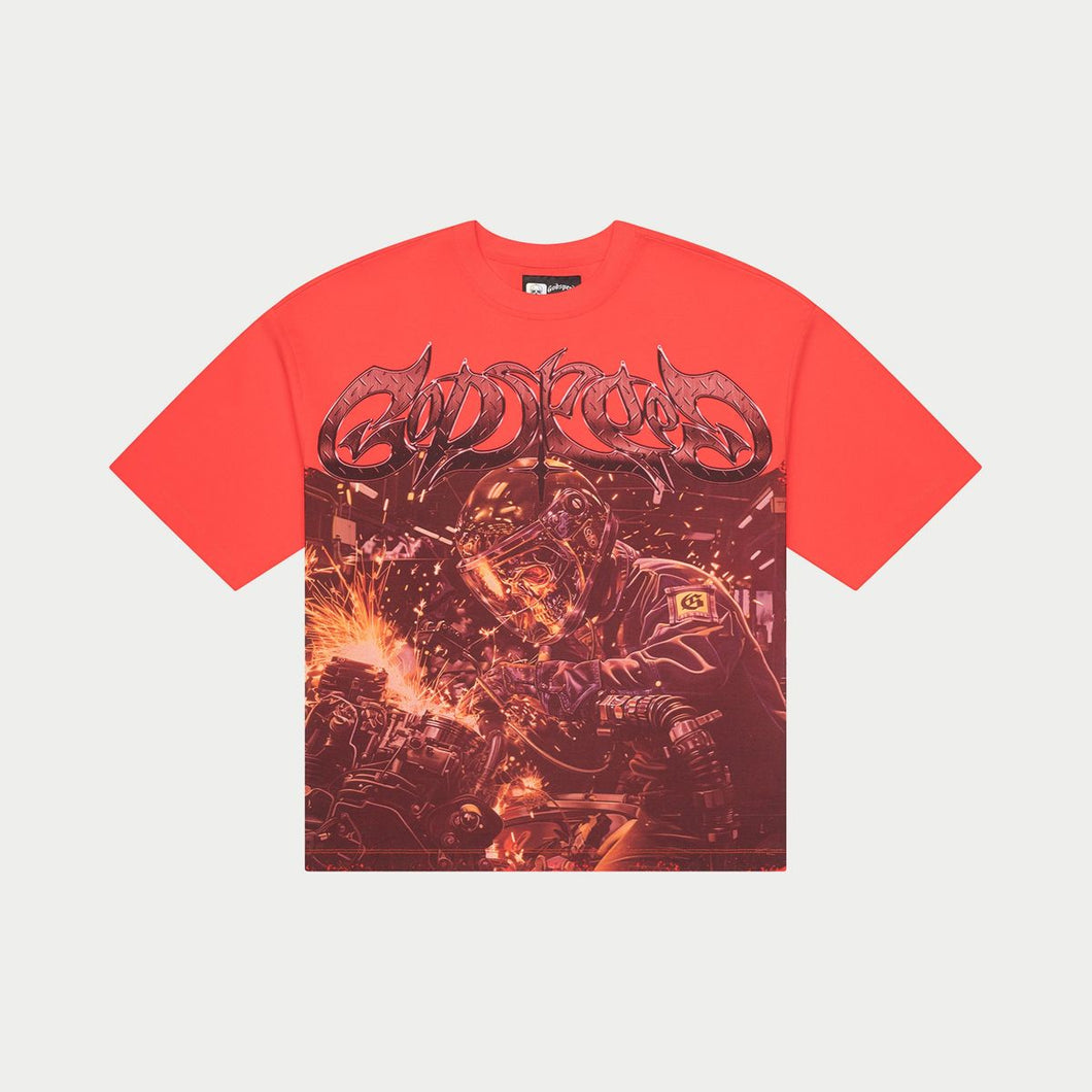 Godspeed Steel Sharpens Steel (Red)
