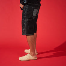 Load image into Gallery viewer, DUAA VICTORIOUS BLACK DENIM SHORT