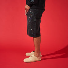 Load image into Gallery viewer, DUAA SUPPLICATION STONE BLACK DENIM SHORT