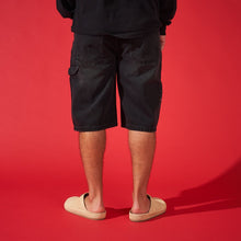 Load image into Gallery viewer, DUAA SUPPLICATION STONE BLACK DENIM SHORT