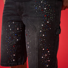 Load image into Gallery viewer, DUAA SUPPLICATION STONE BLACK DENIM SHORT