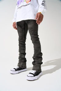 SERENEDE RAIN Stacked Jeans (GREY)