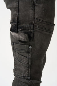 SERENEDE RAIN Stacked Jeans (GREY)