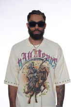 Load image into Gallery viewer, Stray wide &amp; crop fit w/ 3/4 sleeve tshirt (CREAM)