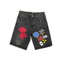 Load image into Gallery viewer, Mixed Emotions Danger Patch Shorts