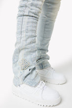 Load image into Gallery viewer, GUAPI Vintage Blue Stripes Denim (Vintage Blue)