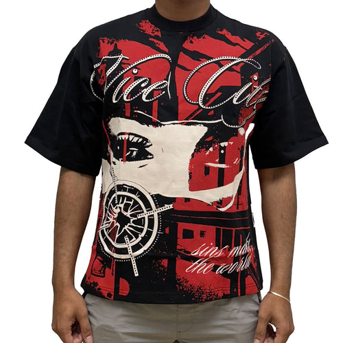 Chasin Worldwide Vice City T-Shirt (BLACK-RHIMESTONES)