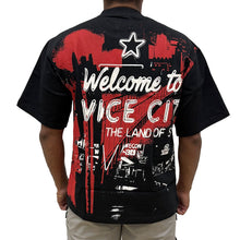 Load image into Gallery viewer, Chasin Worldwide Vice City T-Shirt (BLACK-RHIMESTONES)