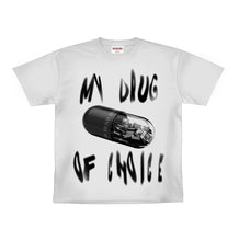 Load image into Gallery viewer, RICH DEAD IDOLS MONEY IS MY DRUG OF CHOICE TEE WHITE