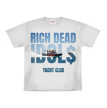 Load image into Gallery viewer, RICH DEAD IDOLS YACHT CLUB HEAVYWEIGHT TEE WHITE