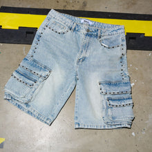 Load image into Gallery viewer, DUAA NOBLE BLUE CARGO DENIM SHORT