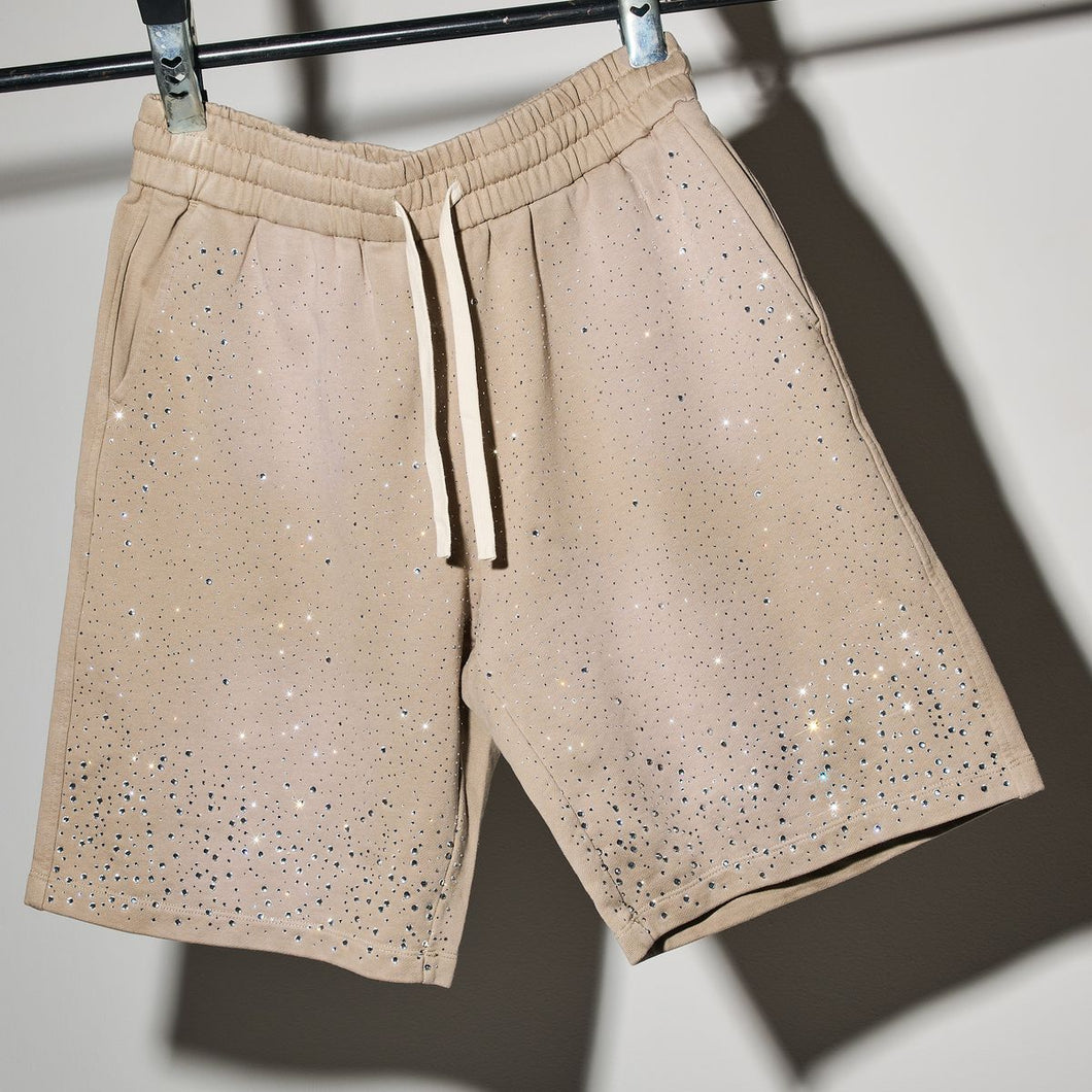 DUAA ENLIGHTEN BEIGE STONE SWEAT SHORT