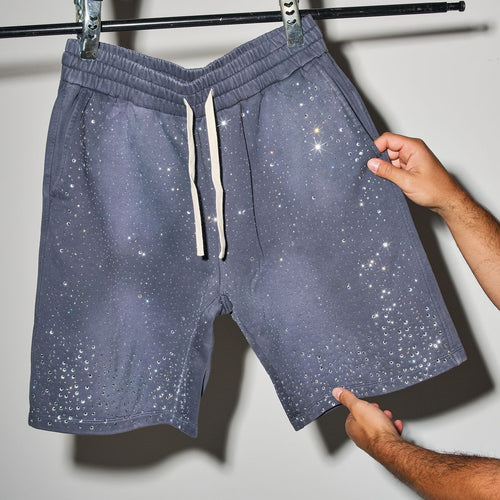 DUAA SUCCESS NAVY STONE SWEAT SHORT