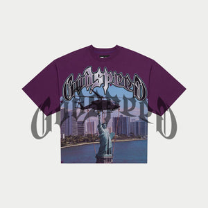 Godspeed JFK to MIA (Purple Wash)