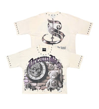 Load image into Gallery viewer, Stray wide &amp; crop fit tee (NATURAL)