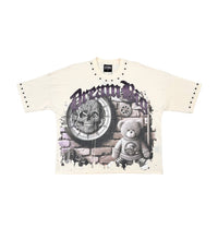 Load image into Gallery viewer, Stray wide &amp; crop fit tee (NATURAL)