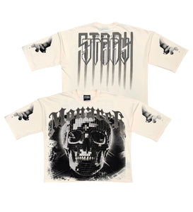 Stray 3/4 sleeve tee (NATURAL)