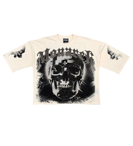Stray 3/4 sleeve tee (NATURAL)