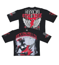 Load image into Gallery viewer, Stray 3/4 sleeve tee (BLACK)