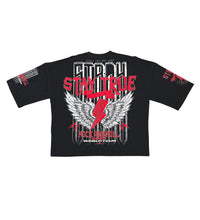 Load image into Gallery viewer, Stray 3/4 sleeve tee (BLACK)