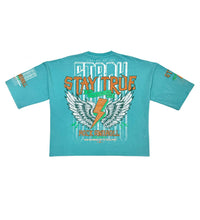 Load image into Gallery viewer, Stray 3/4 sleeve tee (TEAL)