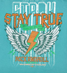Stray 3/4 sleeve tee (TEAL)