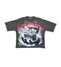 Load image into Gallery viewer, Stray wide &amp; crop fit tee (Charcoal)
