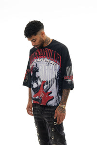 Stray 3/4 sleeve tee (BLACK)
