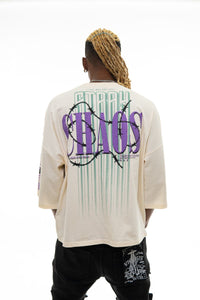 Stray 3/4 sleeve tee (NATURAL)