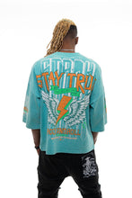 Load image into Gallery viewer, Stray 3/4 sleeve tee (TEAL)