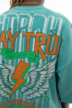 Load image into Gallery viewer, Stray 3/4 sleeve tee (TEAL)