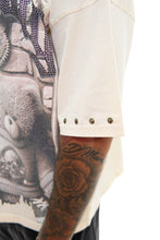 Load image into Gallery viewer, Stray wide &amp; crop fit tee (NATURAL)