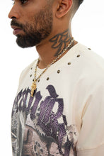 Load image into Gallery viewer, Stray wide &amp; crop fit tee (NATURAL)