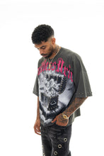 Load image into Gallery viewer, Stray wide &amp; crop fit tee (Charcoal)