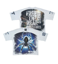 Load image into Gallery viewer, Stray wide &amp; crop fit tee (LIGHT GREY)