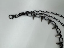 Load image into Gallery viewer, DRUNZ BLACK SPIKE WALLET CHAIN