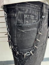 Load image into Gallery viewer, DRUNZ BLACK SPIKE WALLET CHAIN
