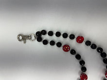 Load image into Gallery viewer, DRUNZ BLCK RED W DOTS WALLET CHAIN