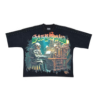 Load image into Gallery viewer, Stray Stay solid wide &amp; crop fit tee (Black)