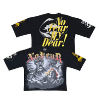 Load image into Gallery viewer, Stray No fear 3/4 sleeve tee (Black)