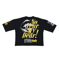 Load image into Gallery viewer, Stray No fear 3/4 sleeve tee (Black)