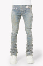 Load image into Gallery viewer, GUAPI Vintage Blue Distressed Cross Denim