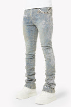 Load image into Gallery viewer, GUAPI Vintage Blue Distressed Cross Denim