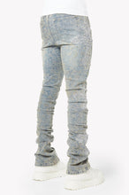 Load image into Gallery viewer, GUAPI Vintage Blue Distressed Cross Denim
