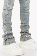 Load image into Gallery viewer, GUAPI Vintage Blue Distressed Cross Denim